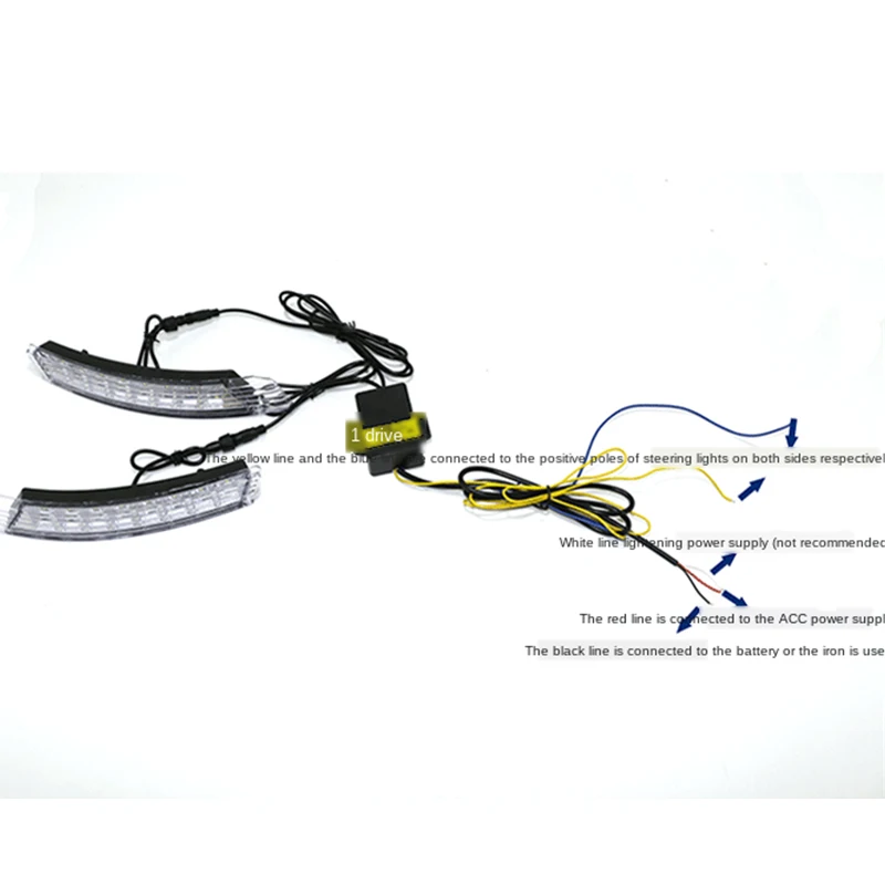 2 pz per Kia Forte 2009-2012 con indicatore di direzione giallo stile relè LED DRL luce di marcia diurna fendinebbia