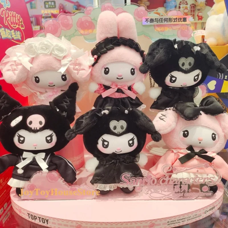 

Genuine Sanrio Kuromi & Melody Angel Garden Series Vinyl Plush Blind Box Kawaii Mystery Box Pendants Doll Decor Toys As Gifts