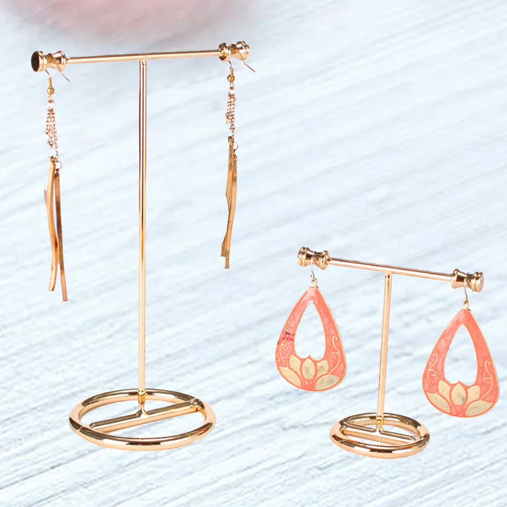 1Set Jewelry Display Rack Metal Organizer Necklace Earring Bracelet Holder Durable Vintage Storage Jewelry Display Rack