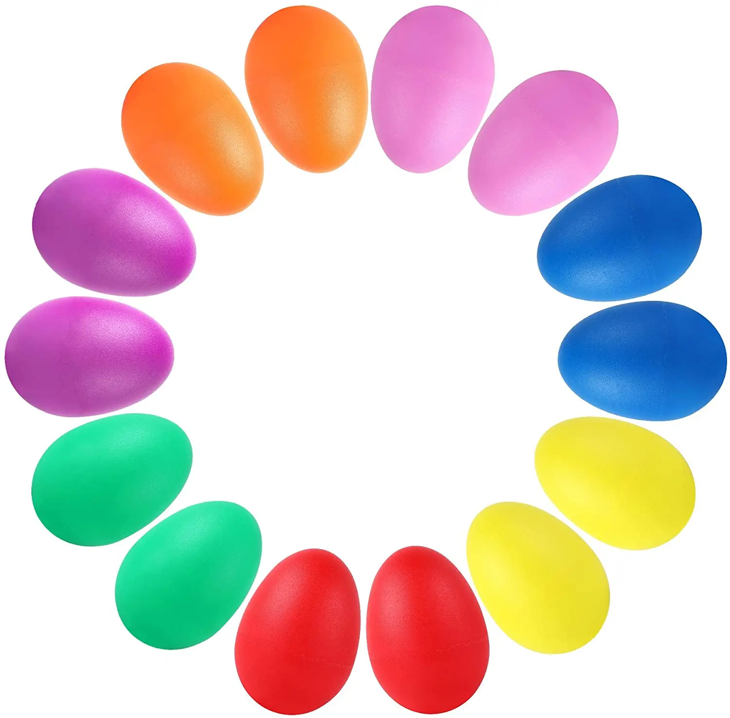 Plastic Egg Shakers Percussion Musical Egg Maracas Easter Egg Kids Toys