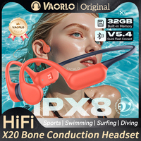 Original Bone Conduction Wireless Headphones Bluetooth 5.4 32GB MP3 Player IPX8 Waterproof Swimming Sports HIFI Music Headsets