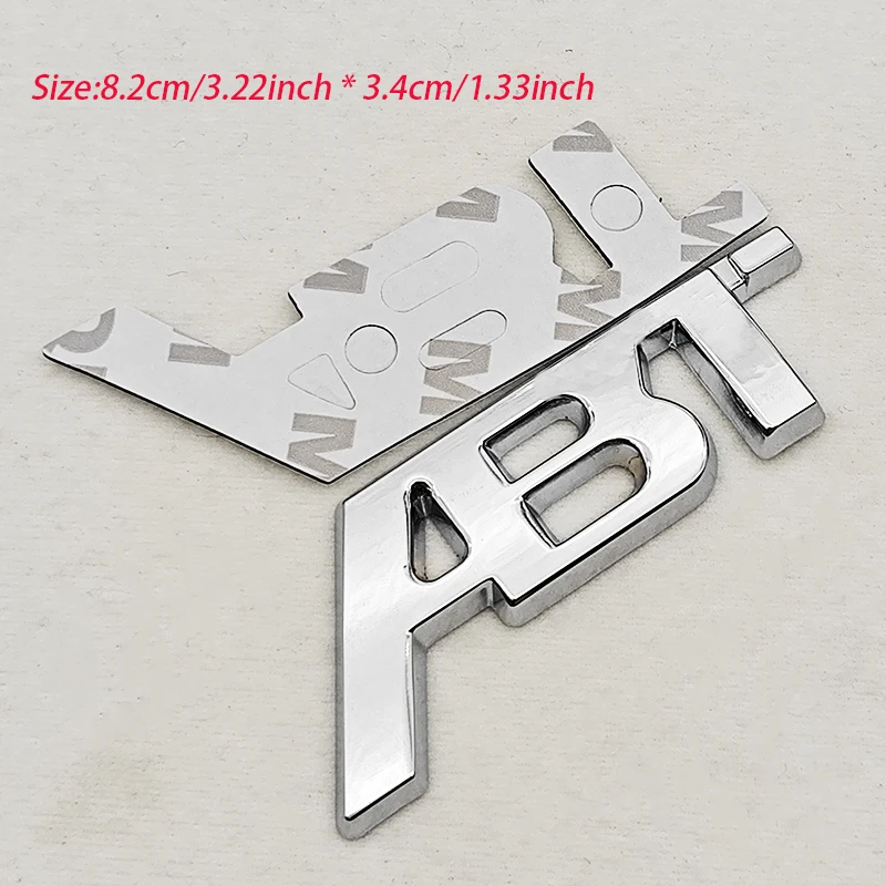 3D Metall Logo ABT Emblem Kofferraum Kühlergrill Abzeichen Für T6 S5 RS7 C8 Q8 RS6 SQ5 Q5 Q7 RS4 A3 8V A6 ABT Aufkleber Zubehör