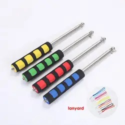 Sturdy with Lanyard Rustproof Stainless Steel Telescopic Banner Flagpole Easy to Carry Flag Pole School Supplies