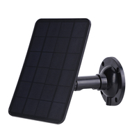 5V 20W IP Security Camera Charger Micro USB/Type-C Monocrystalline Portable Solar Panel Wall Mount for Doorbell Courtyard Lights