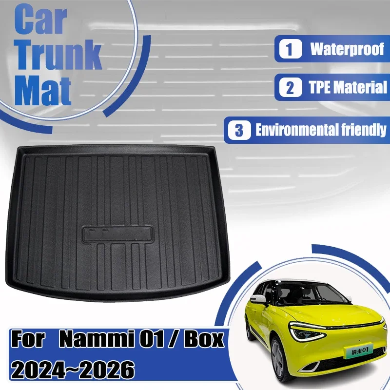 Car Trunk Mats For Dongfeng Nammi 01 Nammi Box 2024 2025 2026 Trunk Anti-scratch Pads Carpet Storage TPE Boot Covers Accessories