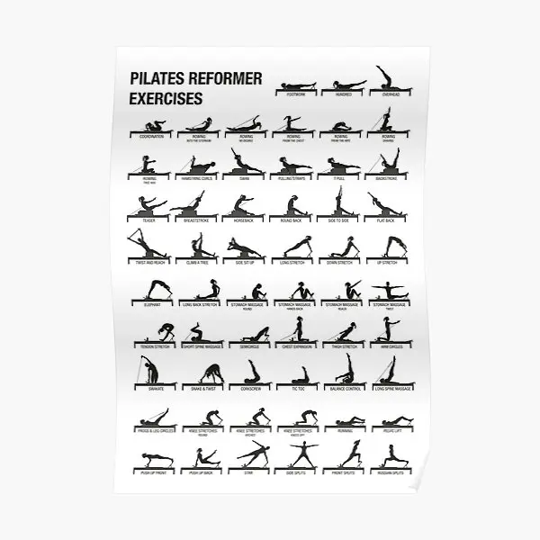 Pilates Reformer  Poster Wall Funny Vintage Room Decoration Home Art Modern Painting Decor Picture Print Mural No Frame