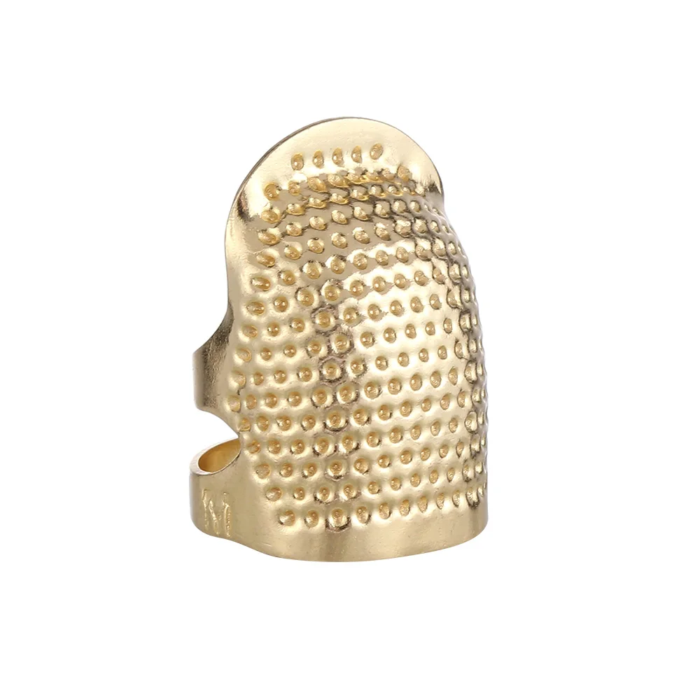 

Home Vintage Gold Handworking Needle Thimble Metal Finger Protector Antique Ring
