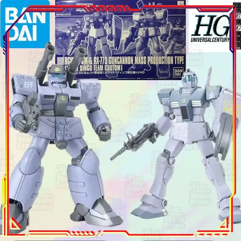 

Bandai Gundam HG 1/144 RGM-79GM RX-77D Guncannon Model Kit Anime Action Figure Assembly Toy Gift for Boys Collectible Robot