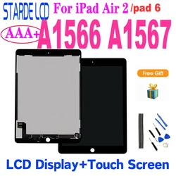 9.7 pollici per ipad Air 2 A1566 A1567 per ipad 6 Display LCD Touch Screen Digitizer Assembly parte di ricambio nera/bianca