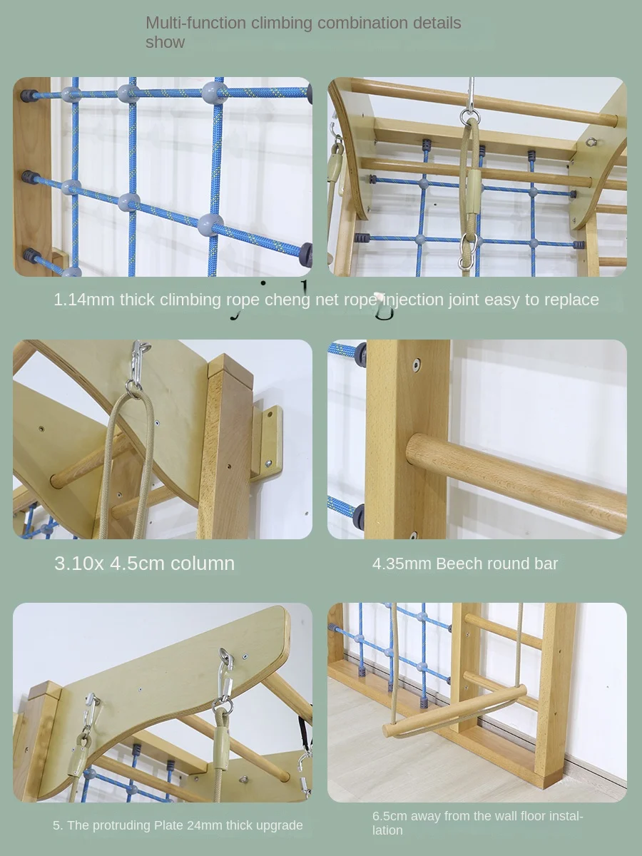 ZC-Children's Home Indoor Faia Corpo Fitness Escalada Quadro, Atividade do bebê, Swing Toy Wall