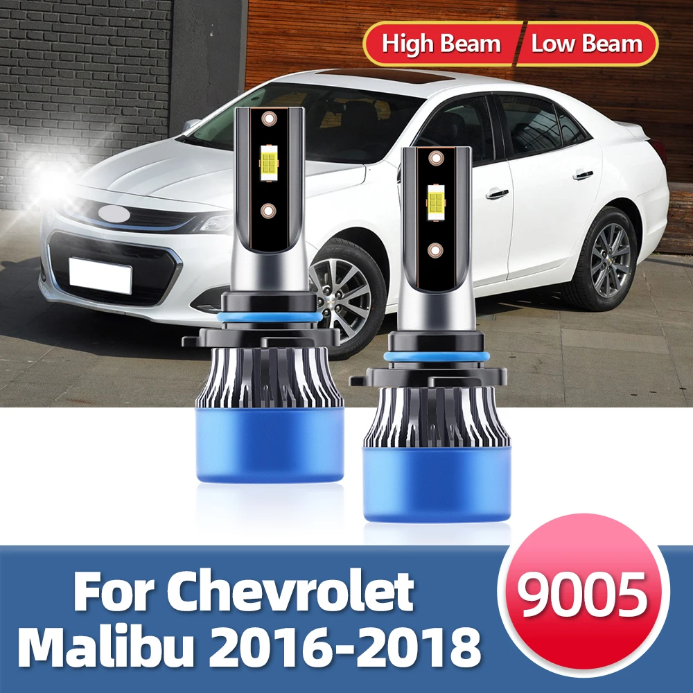 

LSlight 2PCS Led Headlight Turbo 15000Lm Bulbs Front Lamps Beam 9005 HB3 Luces 12V Replace For Chevrolet Malibu 2016 2017 2018