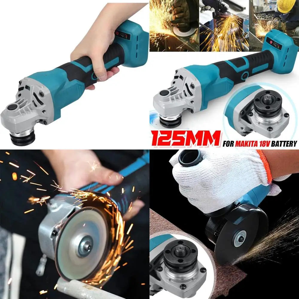 

Cordless 1580W 125mm Brushless Electric Angle Grinder for 18V Battery, Ideal for Woodworking and Grinding Tasks