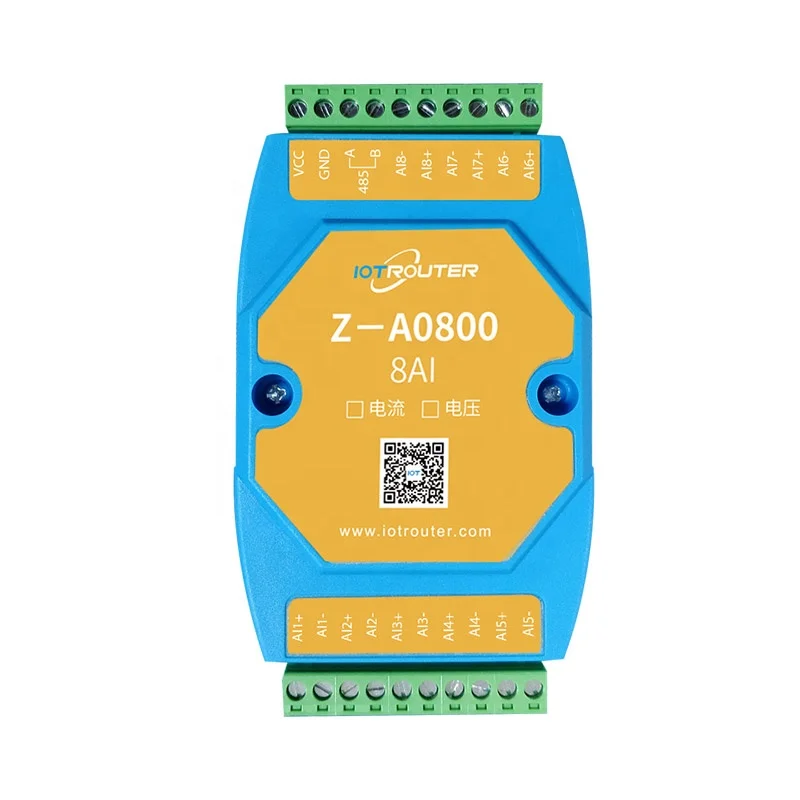 Analog Acquisition Module with Modbus Protocol 8 Channel AI Ports Z-A0800 IOTRouter