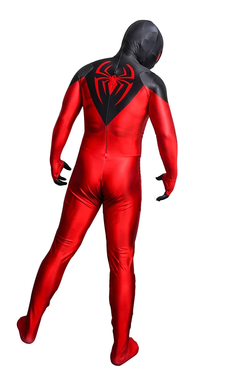 Scarlet Spiderman Cosplay Costume Zentai Suits Halloween Costume Superhero Scarlet Spandex Bodysuit Jumpsuit Outfits Adult/kids