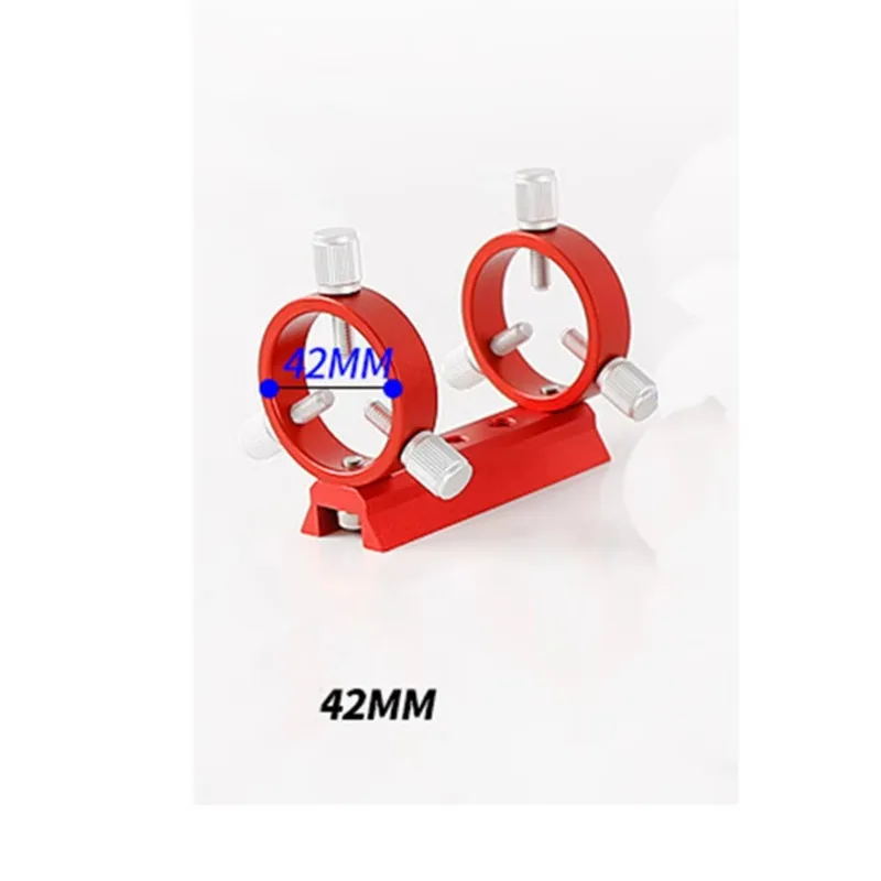 Angeleyes 42mm 6-point Scope Rings Holder with 90mm Mini Dovetail Plate Astronomical Telescope Accessories Guide Holder