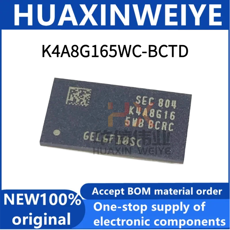 Brand new original K4A8G165WC-BCTD packaging bga96 512*16 DDR4 memory chip IC