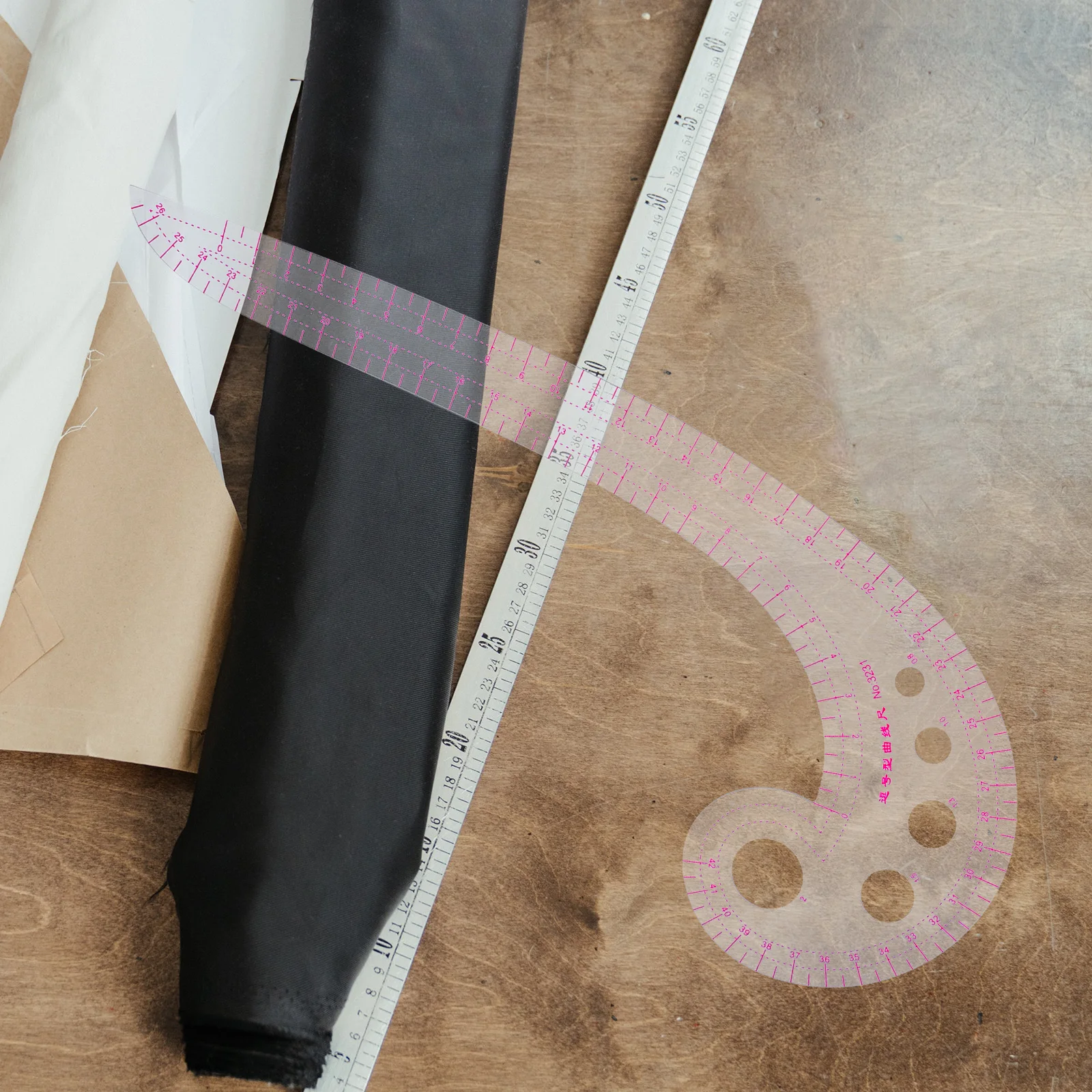

Cutting Ruler Set Sewing French Curve Pattern Making Precision Quilting Guides Fabric Pvc Tools Lightweight Portable