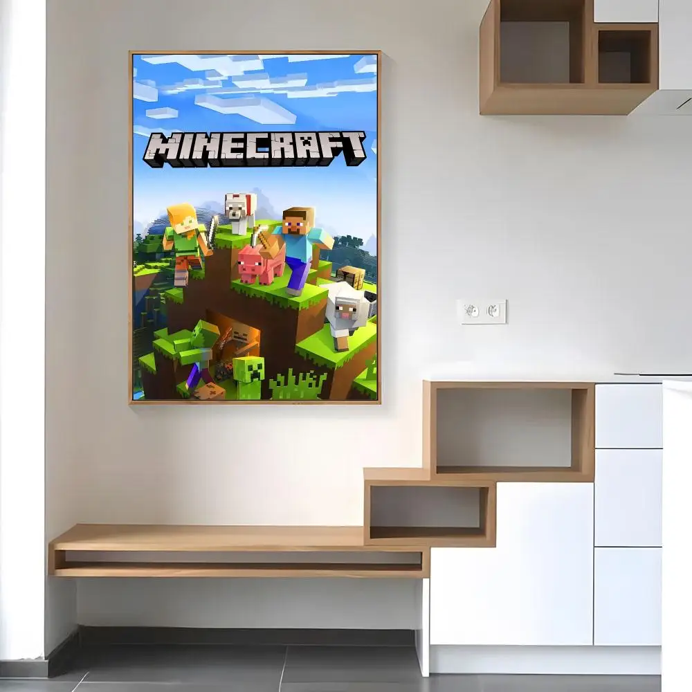 Game Mine-c-crafts Poster, Papierdruck, für Zuhause, Wohnzimmer, Schlafzimmer, Eingang, Bar, Café, Kunst, Malerei, Dekoration