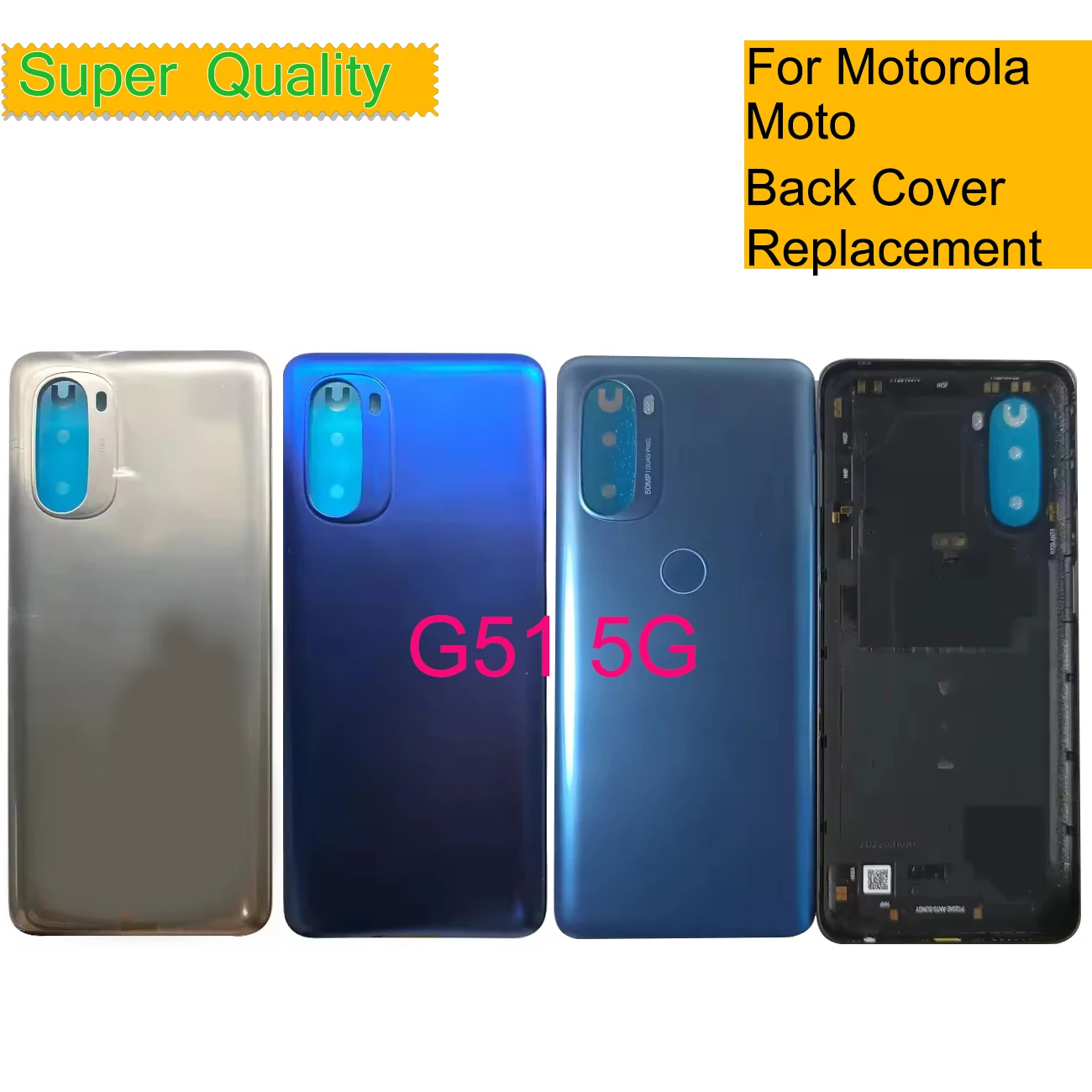 

10Pcs/Lot For Motorola Moto G51 5G Battery Cover Housing Back Rear Case Door Chassis Shell Replacement