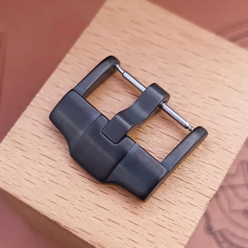 20mm metal strap buckle Men's strap Silver Black Gold leather tape Stainless steel buckle accessories