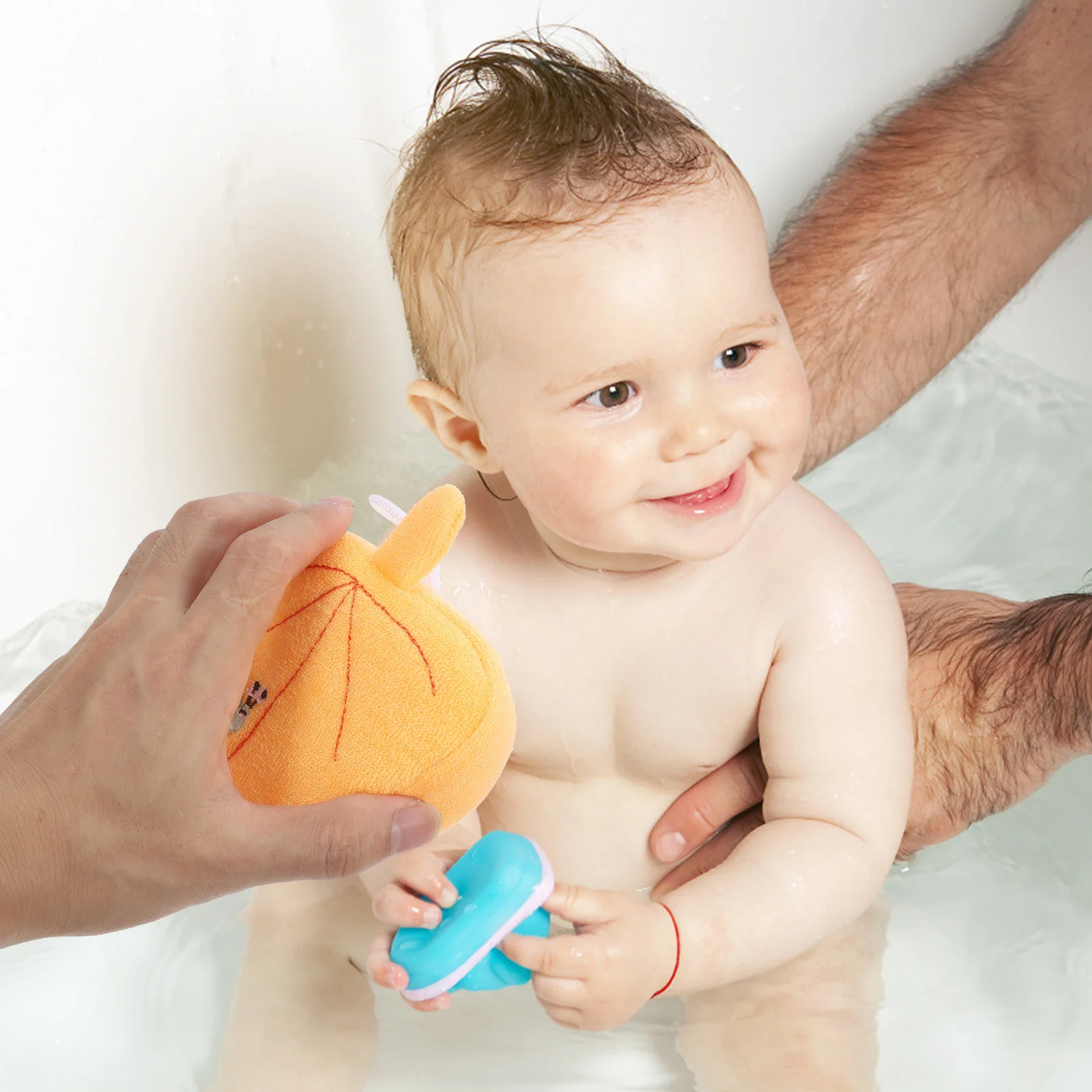 

3Pcs Shower Ball Sponge Bath Scrubber Soft Comfortable Body Wash Sponge Shower Supplies Bath Ball Bathroom Supplies