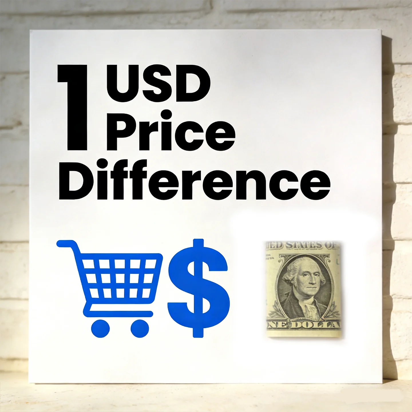 1 US dollar Make up the difference freight link Do not order if not sent by customer service