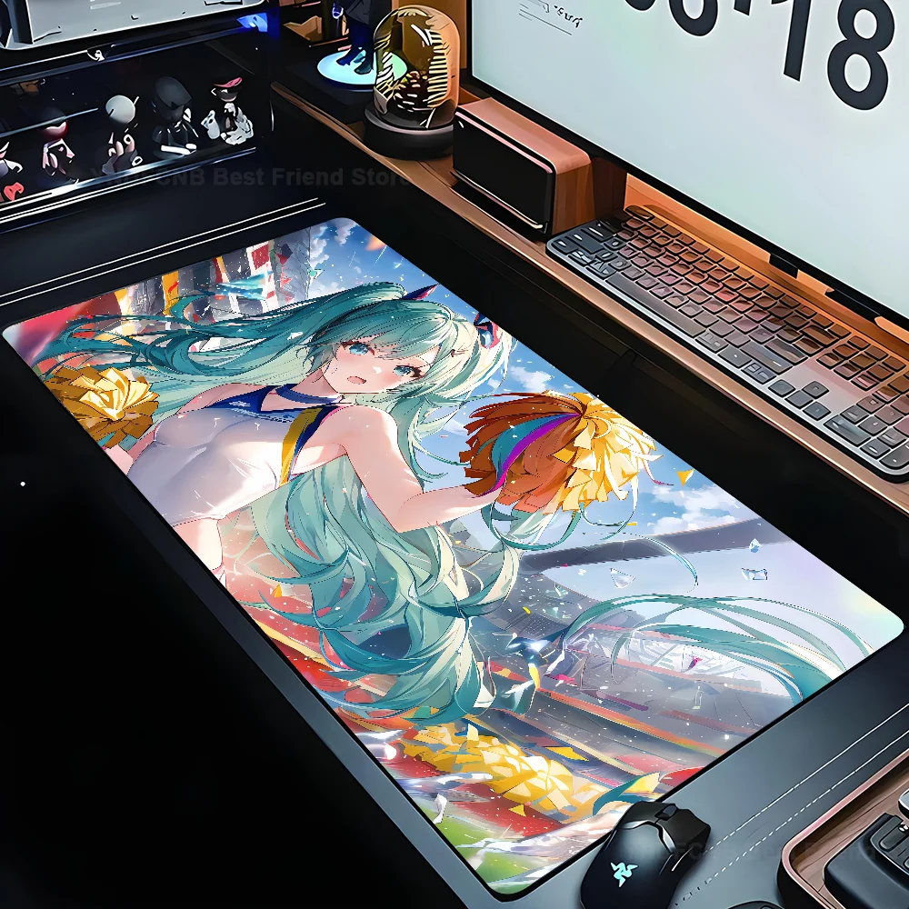 H-HATSUNE-MIKU GIRL INS Mousepad Mouse Mat Desk Mat With Pad Gaming Accessories Prime Gaming XXL Keyboard Pad