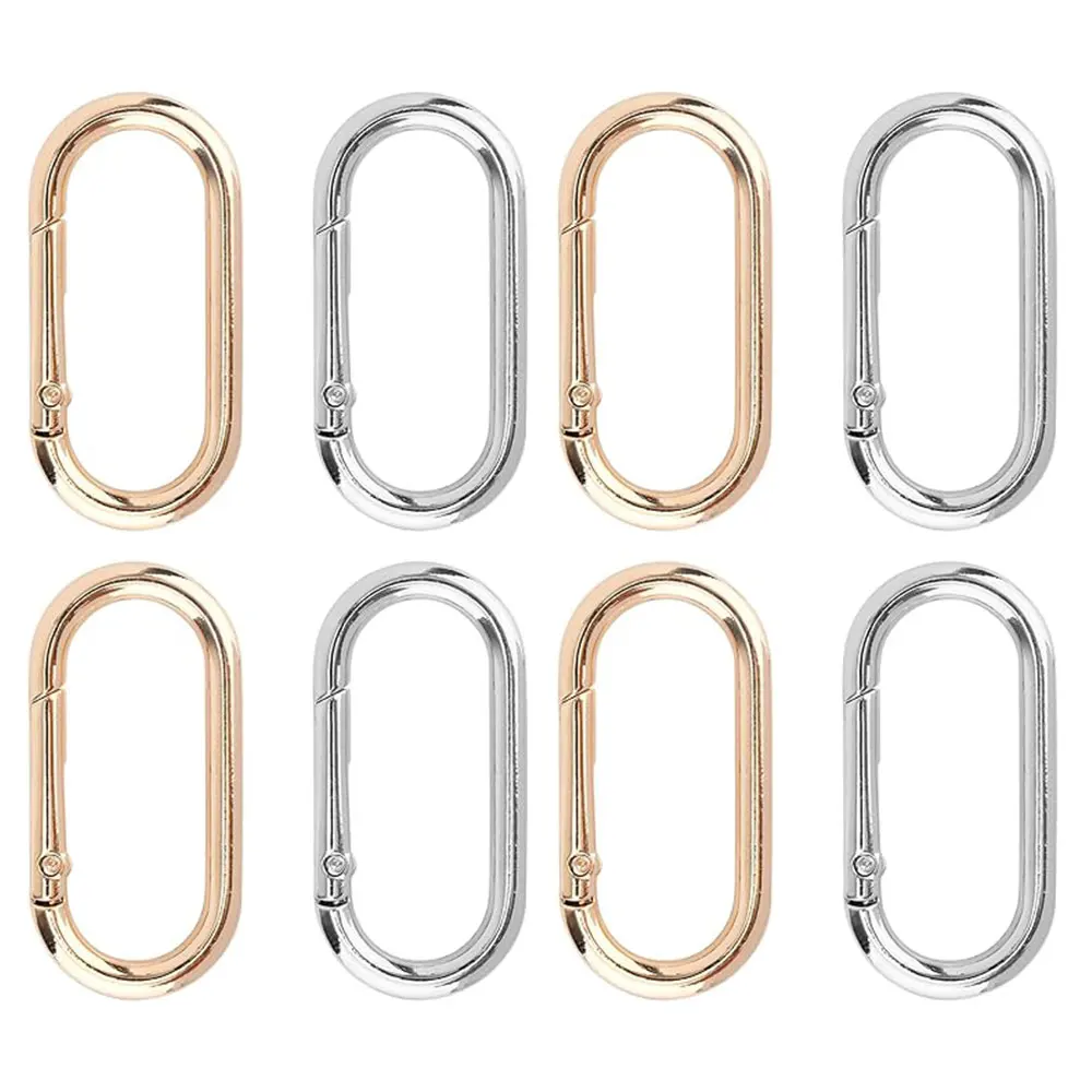 

Spring O Oval Ring Open Leather Bag Handbag Belt Strap Buckle Carabiner Connector Key Dog Chain Findings Snap Clip Trigger Hook