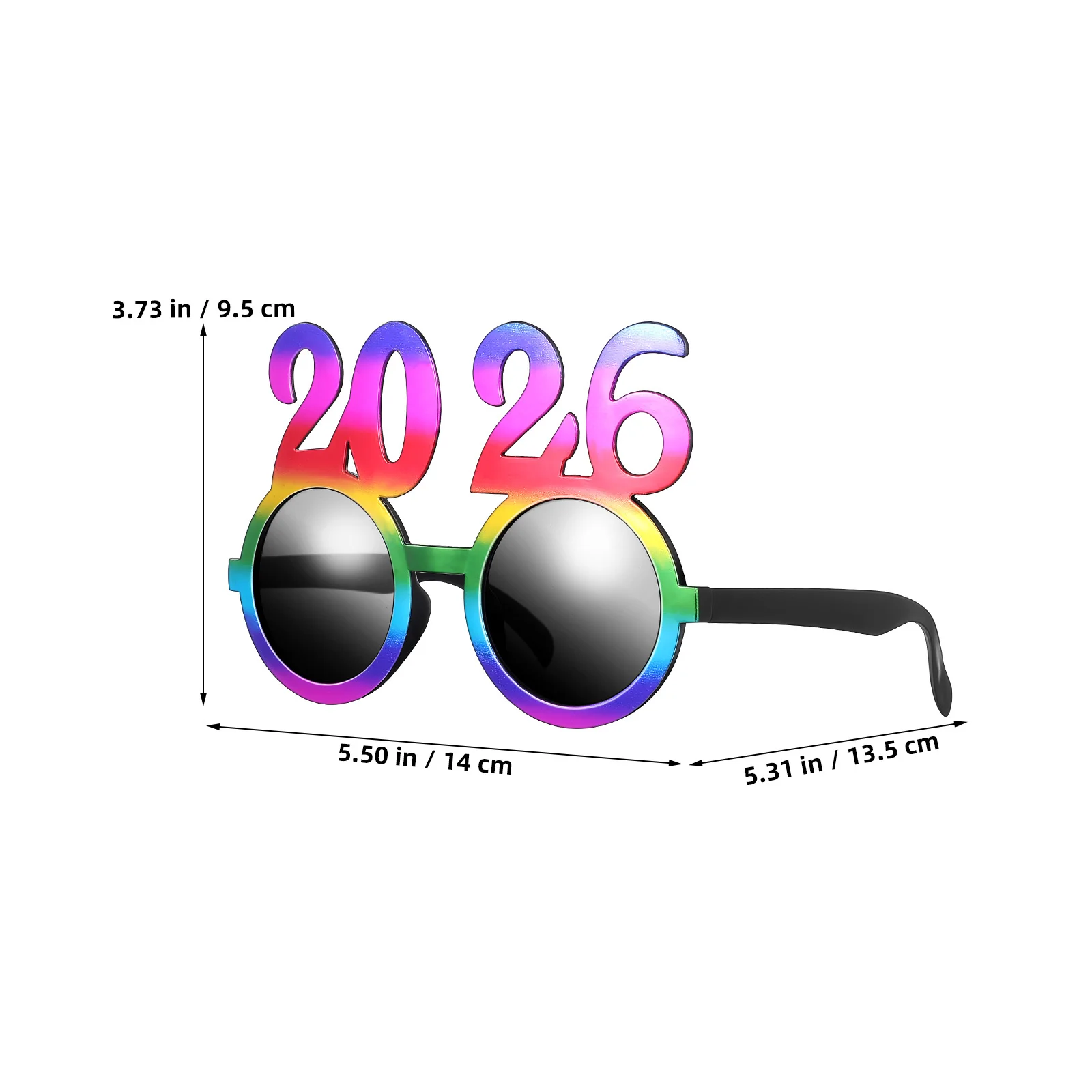 4 قطعة 2026 نظارات الحفلات مضحك ليلة رأس السنة اكسسوارات فريدة من نوعها صور الدعائم عطلة الاحتفال لوازم نظارات السنة الجديدة