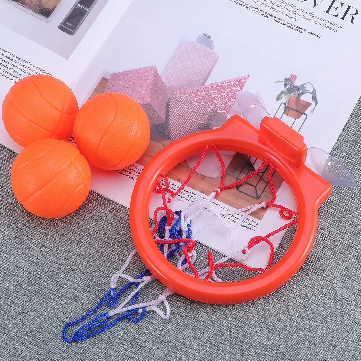 

4 Pcs Basketball Party Favors for Kids Toys Toddlers Hoop Bath Indoor Game Bathtub