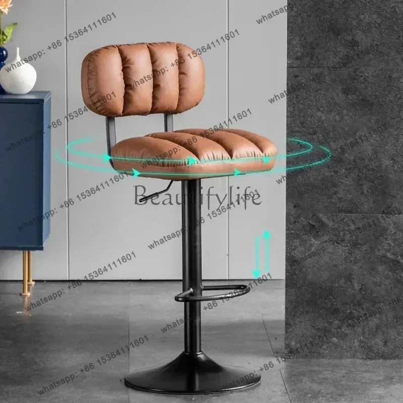 Factory Direct Sales Modern Office Bar Chairs Nordic Luxury Nordic High Stool Bar Chairs Reception Adjustable Bar Furniture Chai