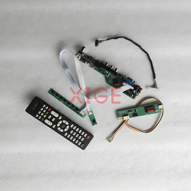 

Для B170PW05 B170PW06 B170PW03 B170PW01 комплект платы контроллера привода экрана DIY 1440x900 1CCFL 30Pin LVDS USB + AV + VGA + HDMI 1440*900