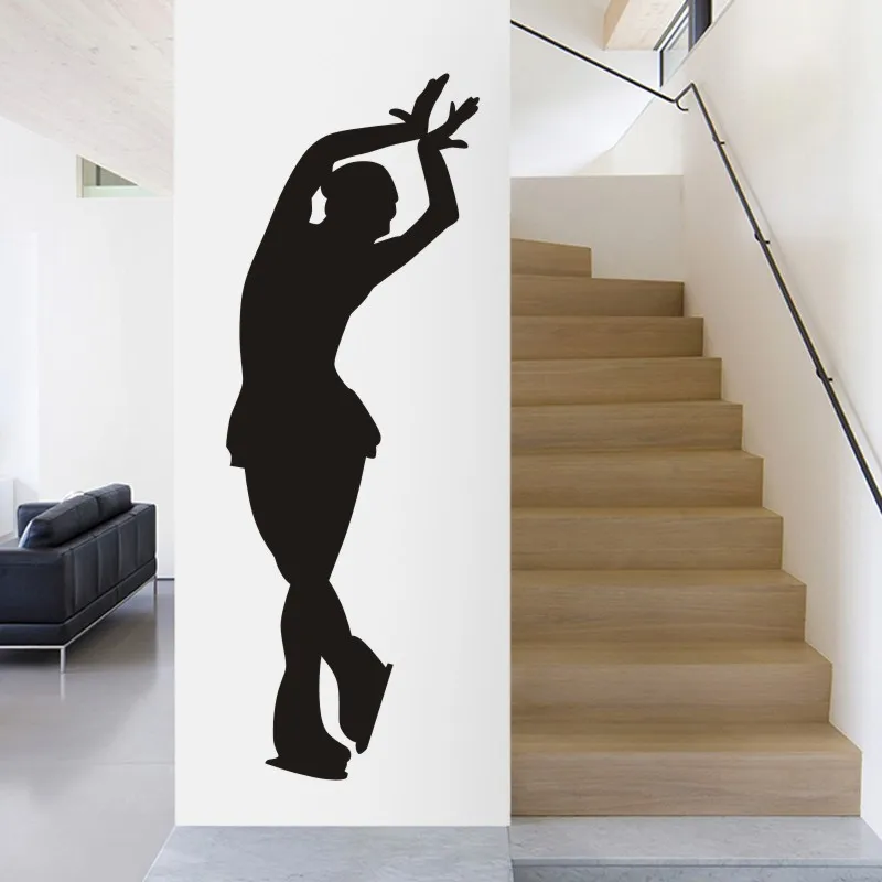 

Figure Skating Sticker Decal Skiing Ice Sports Posters Vinyl Wall Decals Pegatina Decor Mural Car Figure Skating Decal