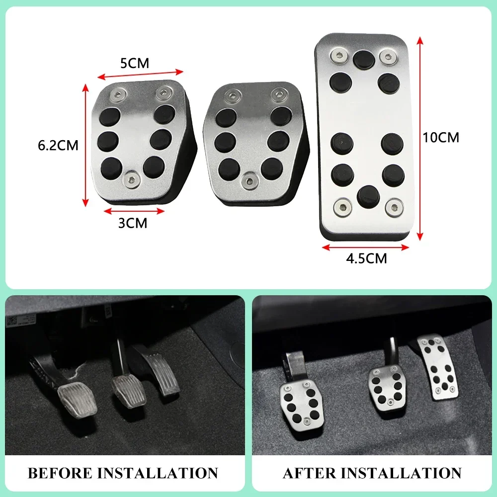 Car Pedals for Ford Focus 2 MK2 Focus 3 MK3 Kuga Escape ST 2009-2017 Fuel Brake Clutch Pedal Cover Car-styling