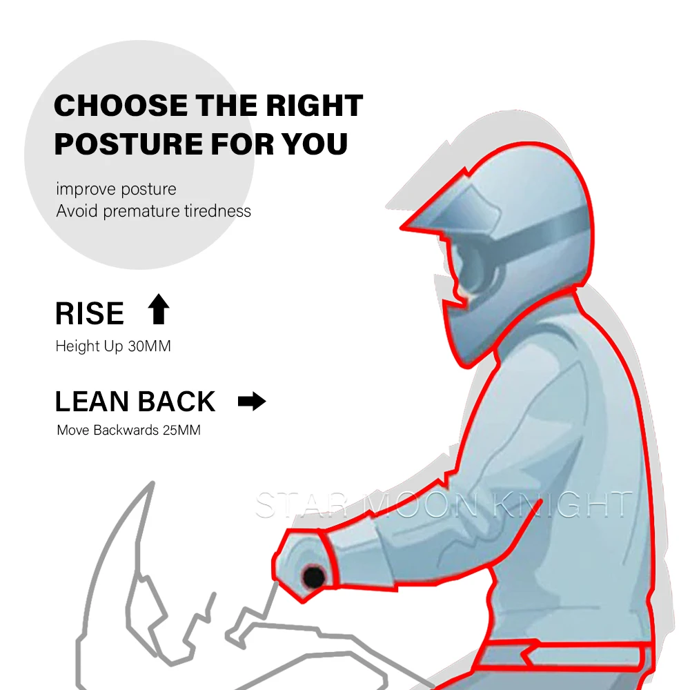 Motorcycle Accessories Handlebar Riser Drag Handle Bar Clamp Extend Adapter For BMW F900GS Adventure F 900 GS ADV 2024- - Image 2