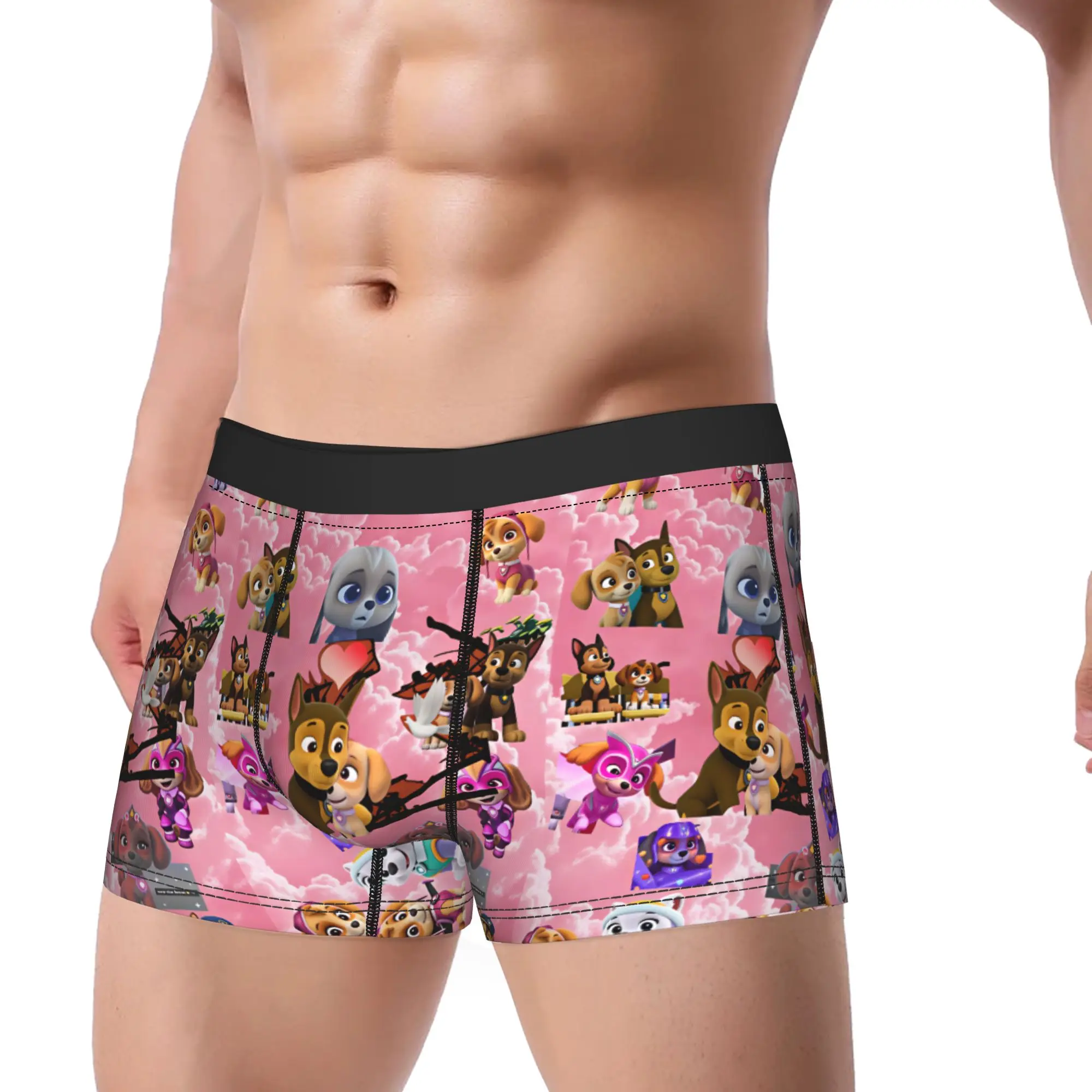 Paw Dogs Skye Character Multiple Version Art Underwear Men Panties Elastic Boxer Shorts High Quality Boxer Brief Large Size