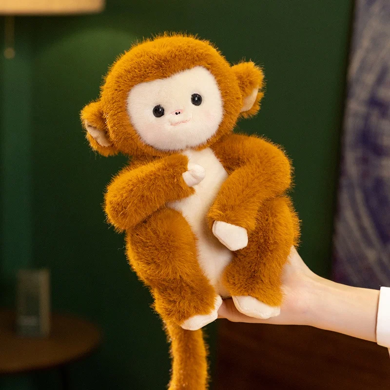 

Kawaii 22/31cm Cartoon Fluffly Monkey Plush Toys Soft Stuffed Animals Golden Monkey Doll Baby Sleeping Pillow for Kids Gifts