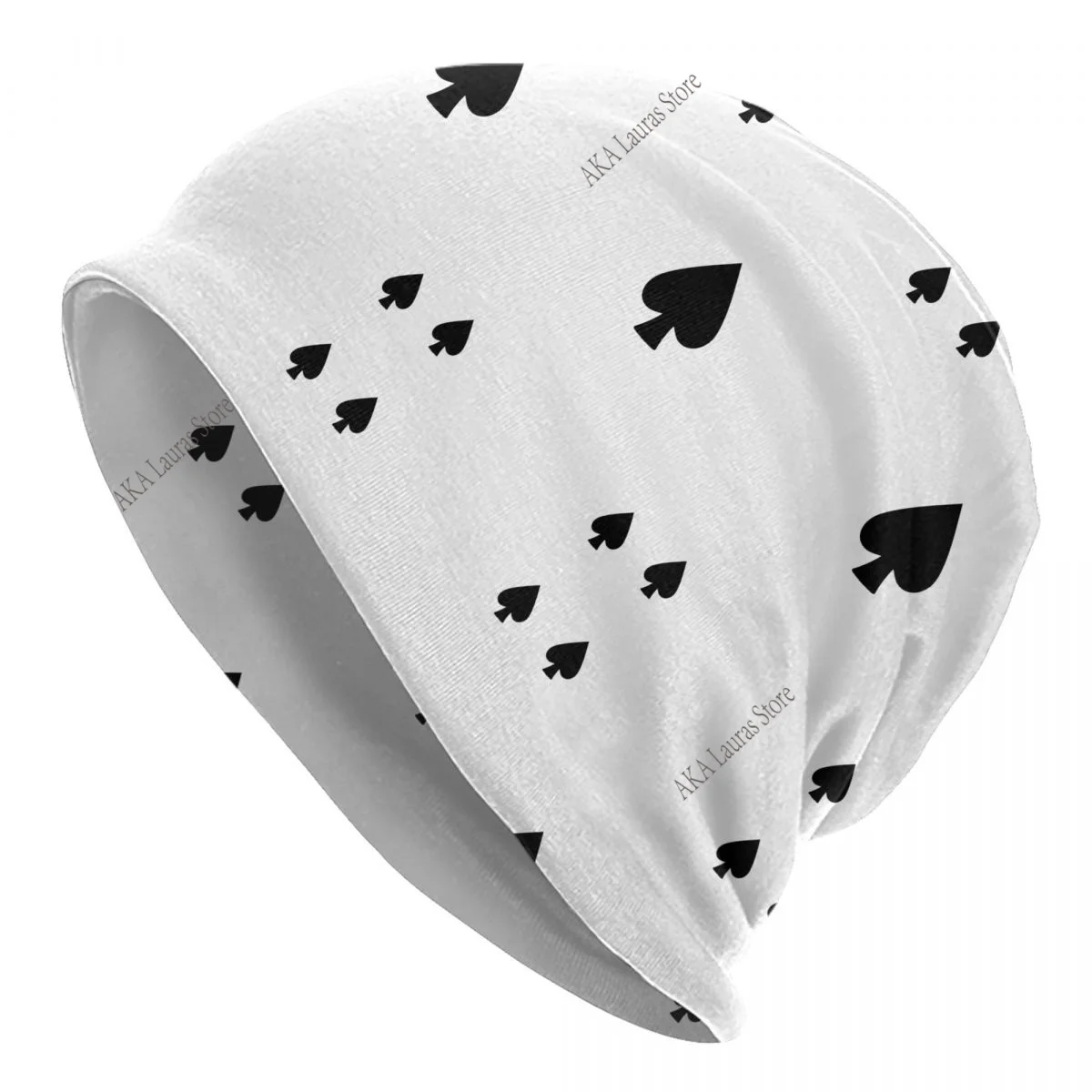 Alice im Wunderland Karten Herbst weibliche warme Mützen doppelt verwendete Outdoor-Mützen