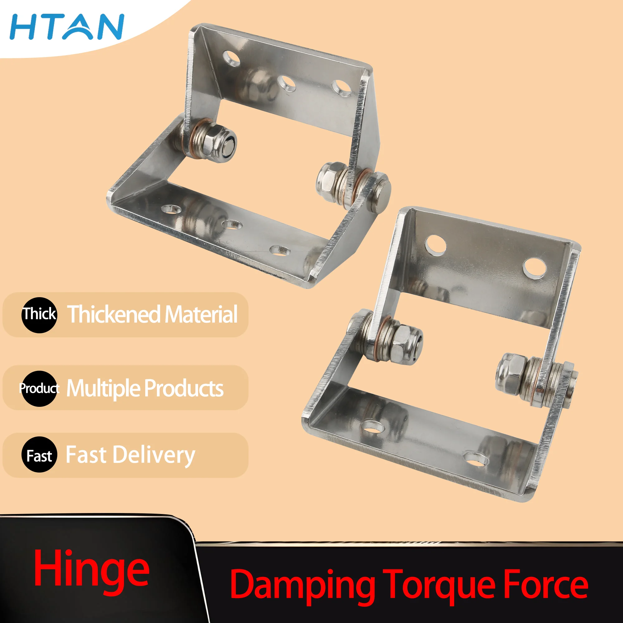304 Stainless Steel Adjustable Damping Hinge With Arbitrary Stopping Hinge Torque, Pivot Torque Positioning Support