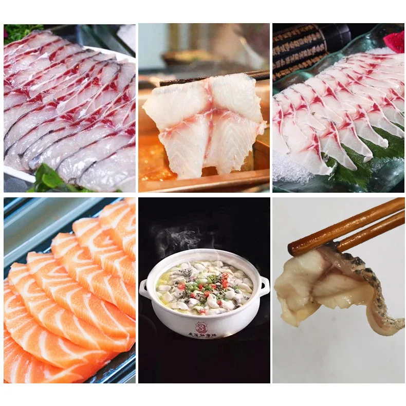 Fish Meat Processor Salmon Grass Fish Snakefish Salmon Cutting Machine