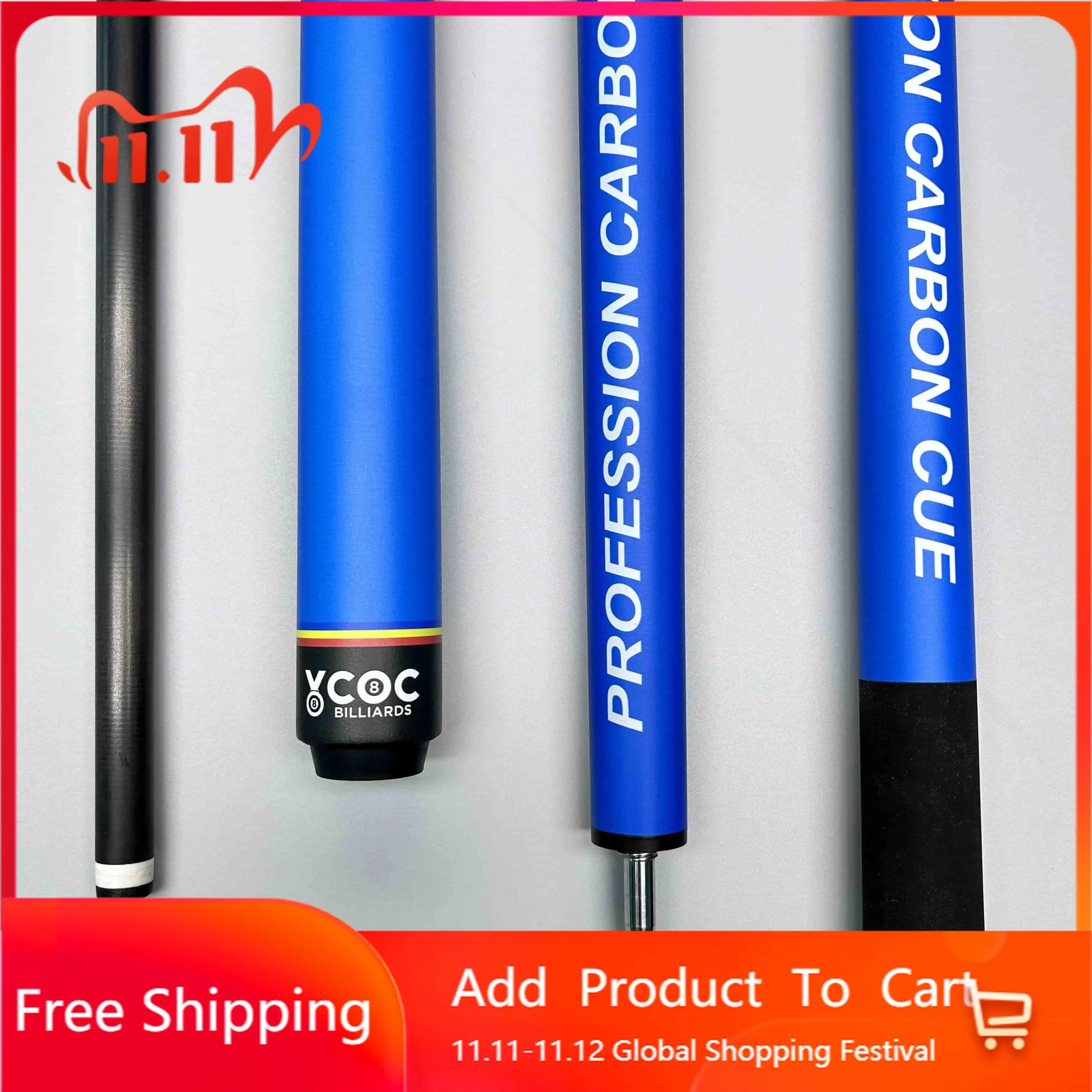 

STLF Pure Carbon 12.5mm Shaft Warpless Pool Cue Play Cue for Snooker & Billiard Players