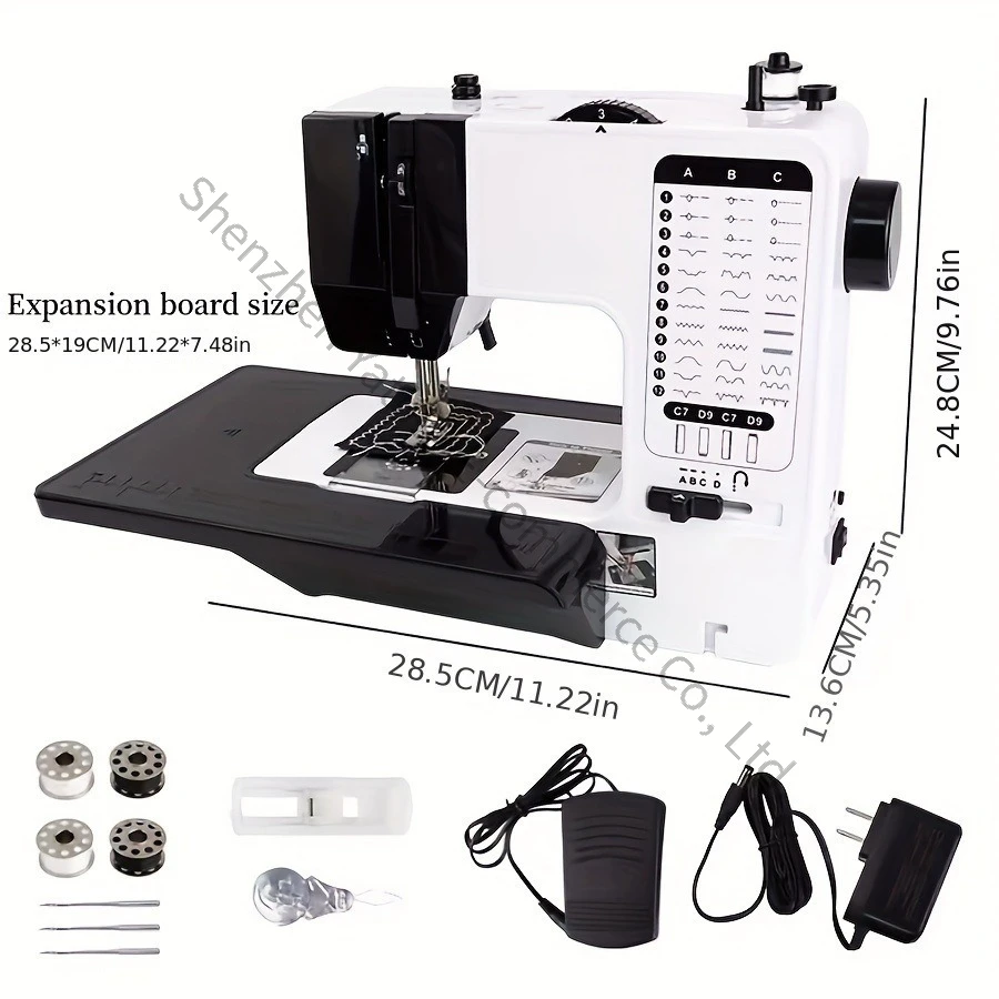 Household Desktop Sewing Machine-738-type Automatic Edge Locking Eating Thick Silk Electric Sewing Machine