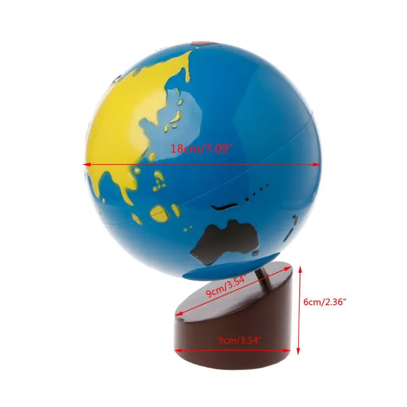 

Montessori Geography Material Of World Parts Kids Early Learning Toy