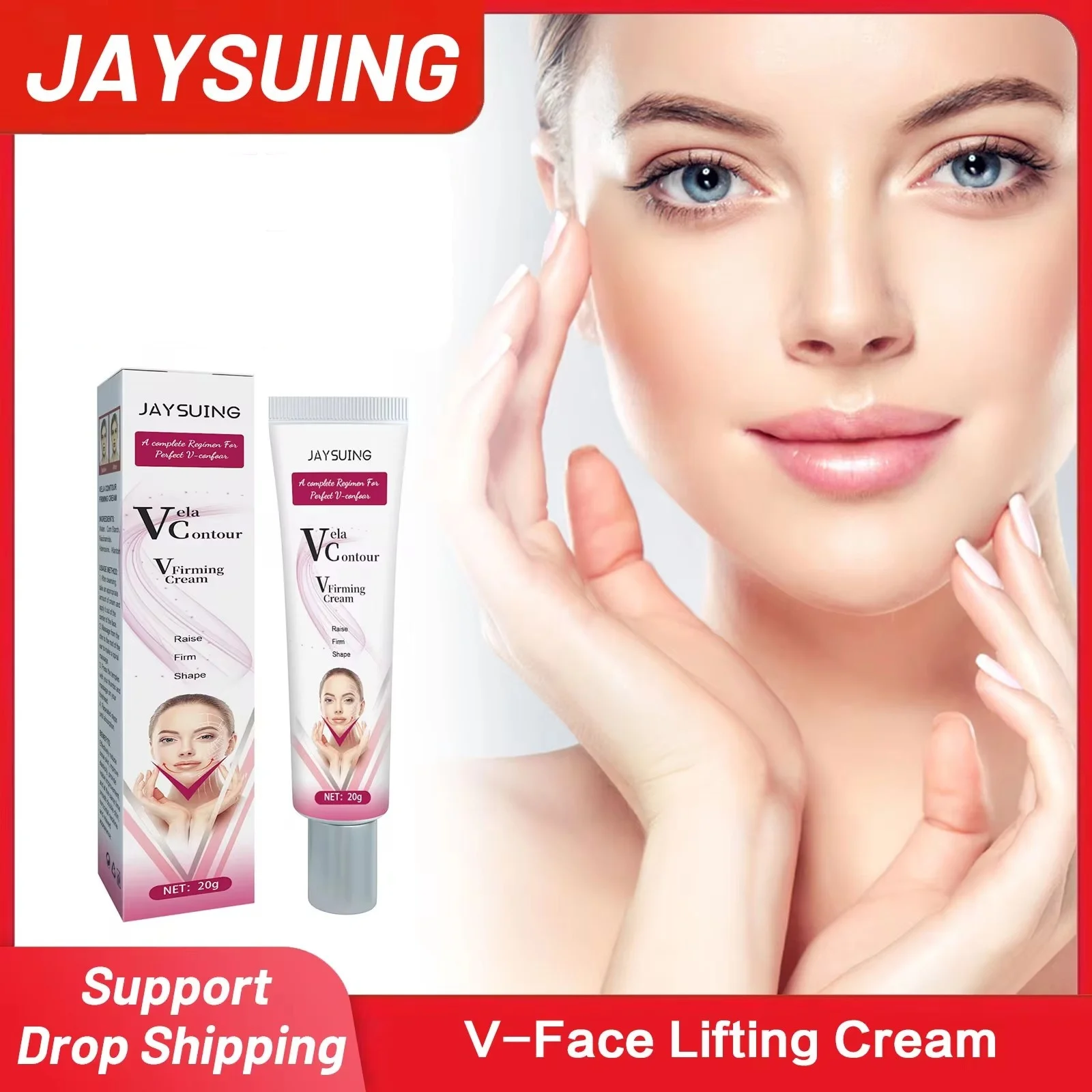 V-Shape Firming Cream Double Chin Slimming Lifting Remove Masseter Muscle Wrinkle Removal Tighten Smoothness Anti Ag-ing Cream