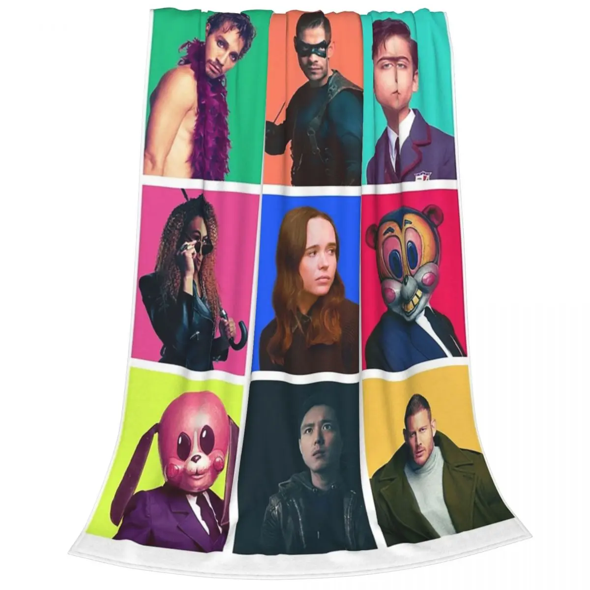 The Umbrella Academy - Character Collage Blanket Fleece Warm Sofa Throw Blankets For Home Bedroom Outdoor Throws Bedspread Quilt