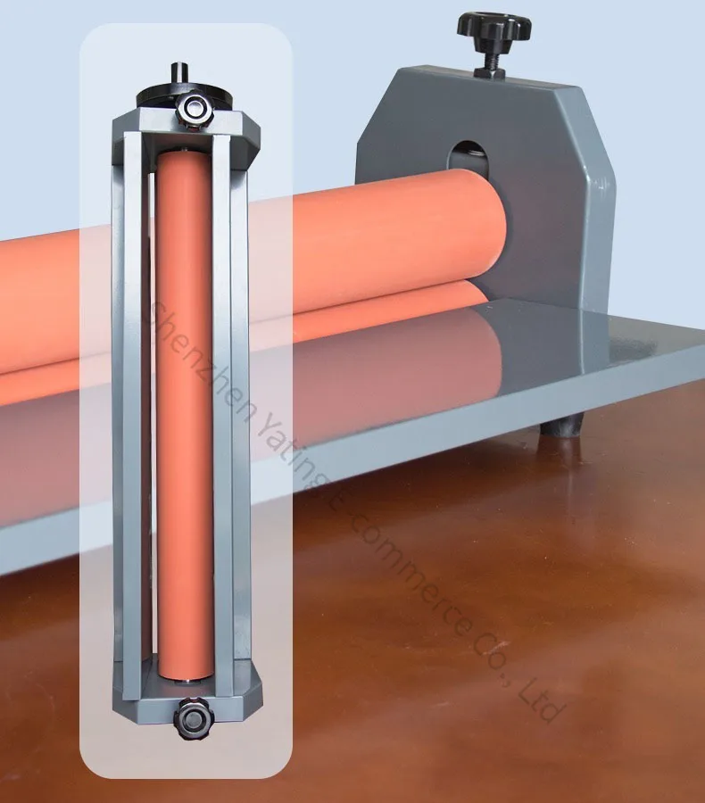 MY650 Desktop Cold Laminator, a PVC photo laminating tool for photo studios, features a compact design and manual operation.