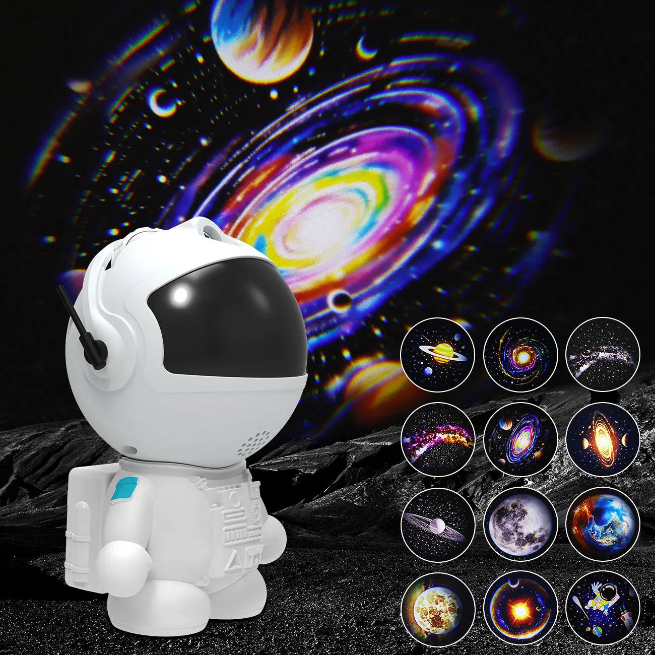 Star Projector Galaxy Night Light Astronaut Space Projector Starry Nebula Ceiling LED Lamp for Bedroom Home Decorative kids gift