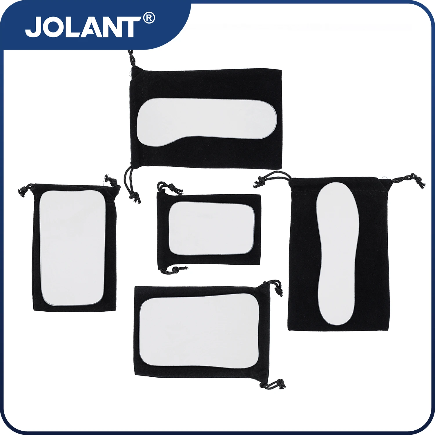 JOLANT 5PCS Dentistry Orthodontic Mirror Photography Double-Sided Mirrors Dental Tools Glass Material Intra Oral Reflector