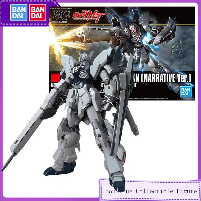 

Bandai HGUC 1/144 Original Anime MSN-06S-2 SINANJU STEIN Assembly Model kit Action Figure Toys For Kids Collectible Gift