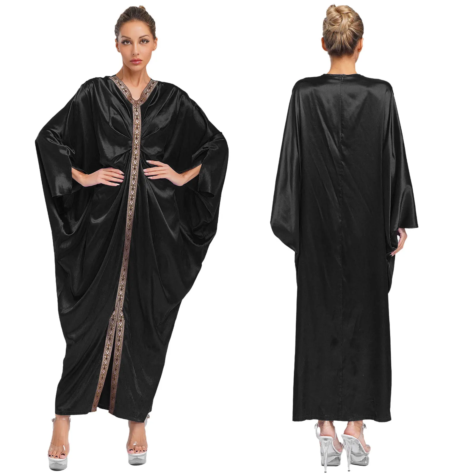 

Women Worship Liturgical Caftan Dress Islamic Dubai Moroccan Kaftan Maxi Dress Party Church Halloween Performance Long Thobe